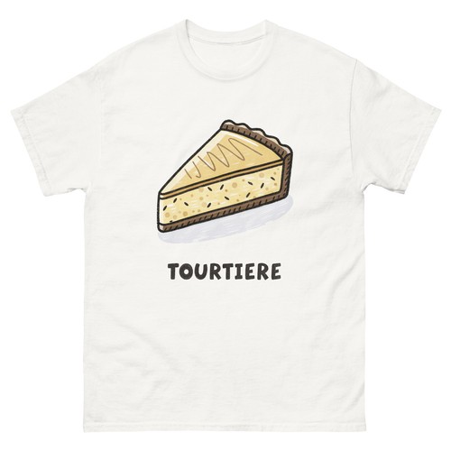 Tourtiere Delicious Food Holiday Eating T-Shirt - Picture 12 of 13