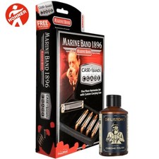 Hohner MBC Marine Band 5-Pack Diatonic Harmonica Set With Case And Polish