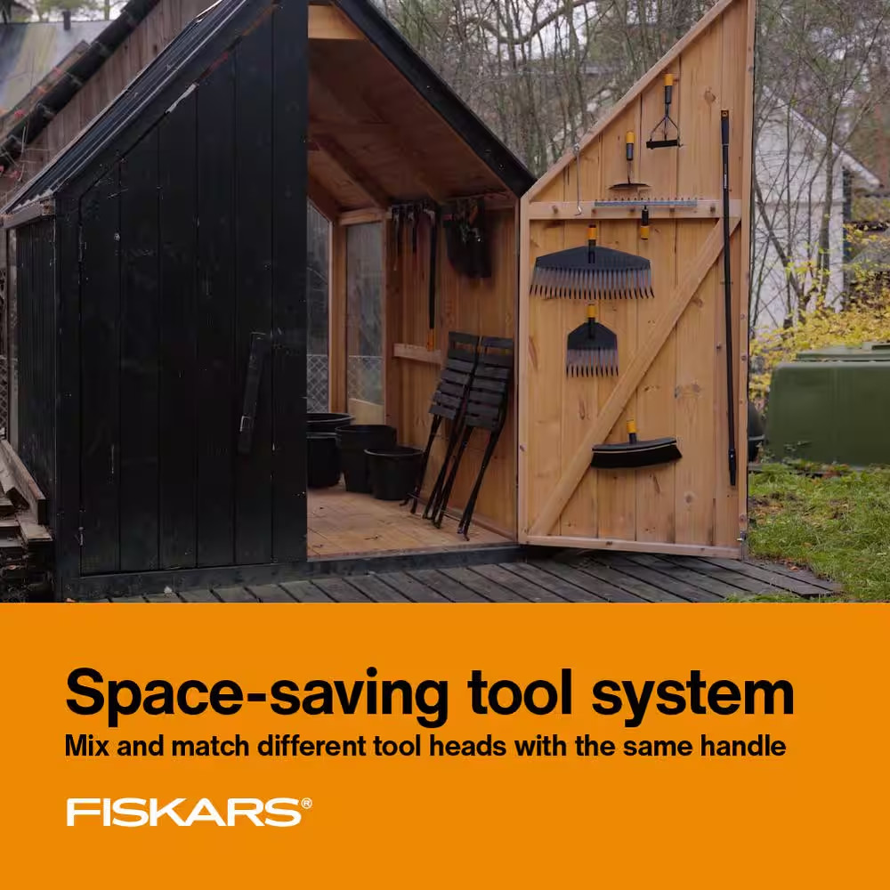 14 In. Quikfit Garden Rake Interchangeable Head Attachment