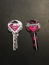  Hy-Ko Blank Kwikset Supergirl House Key KW1 lot of 2