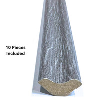 Brushed Grey Oak Scotia Beading Flooring Edging Strips 10 Pieces 2.4m Length