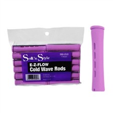 ST-356-LCLO BEAUTY SALON COLD WAVE HAIR PERM RODS - 1 DOZEN LILAC LONG