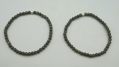 Armband GOLDOBSIDIAN ca. 4 mm Perlen ca. 19 - 19,5 cm A-Qualität Kugelarmband