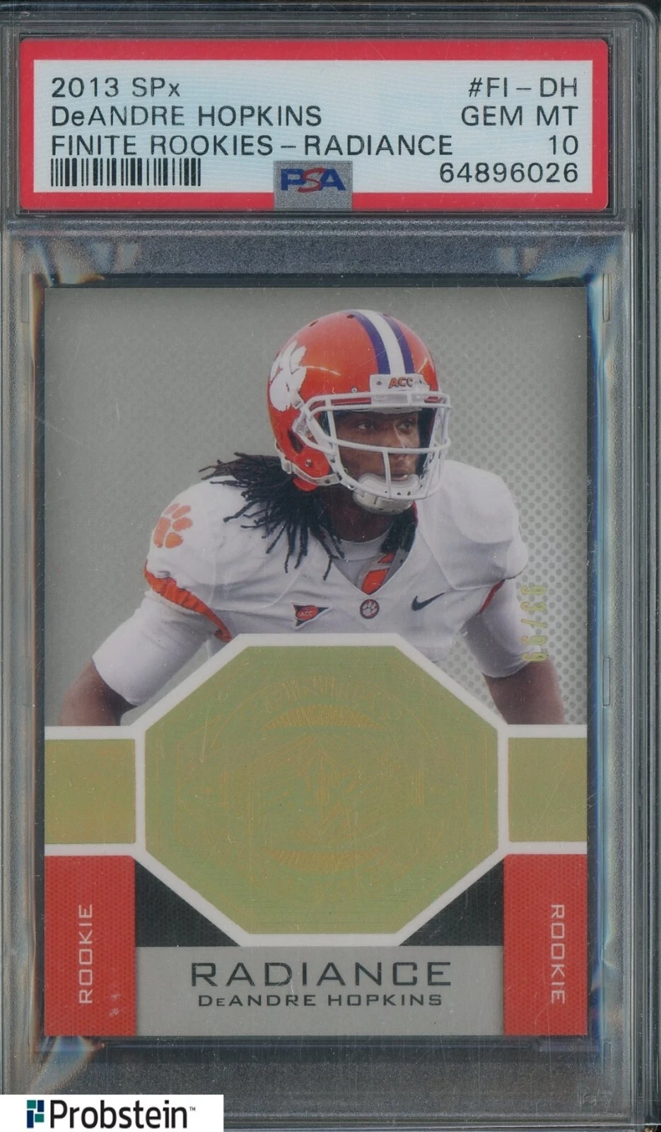 DeAndre Hopkins SPx Finite Rookies #FIDH Radiance