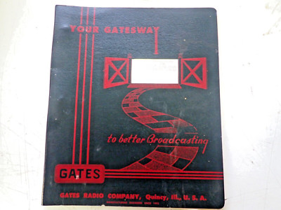 Original Gates '' Studioette '' Model  M5381 Broadcast Console Instruction Manual