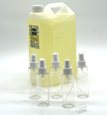 Limon Kolonya 80° Cologne 5 Liter Zitronen Duft inkl. 5x100ml Abfüllflaschen
