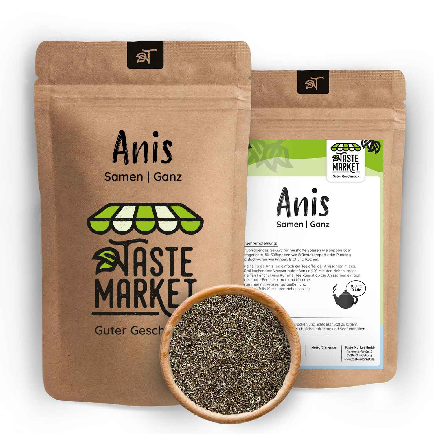 Anís entero | SELECCIÓN DE TAMAÑO | Semillas de anís | Té de anís | Especias | Té | Semillas de anís