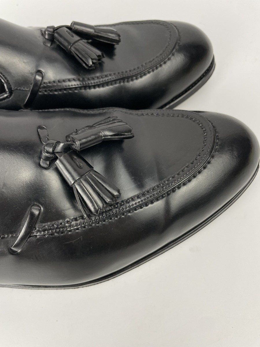 Carmina 734 Forest Black Shell Cordovan Tassel Loafers Men's Carmina 734 Forest Black Shell Cordovan Tassel Loafers Men's