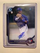 2022 Bowman Chrome ESTIVEN MACHADO 1st Prospect Auto TOR BLUE JAYS #CPA-EM