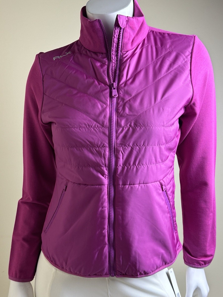 $228 RLX Ralph Lauren Women's Golf Jacket Full Zip Sz XS. (B