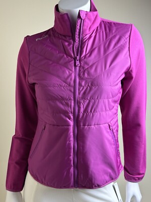 新品　RLX Ralph Lauren レディース　ジップジャケット ハイブリッド キルテッドフロント テリー ジップ ジャケット