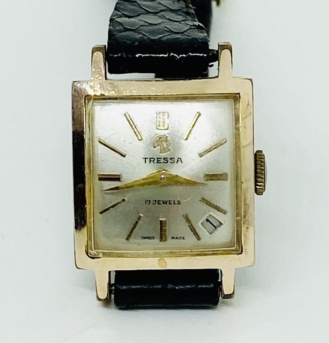 Tressa Ladies Watch 1960s Calendar 17J Cal. F4025 Felsa 4025 Runs