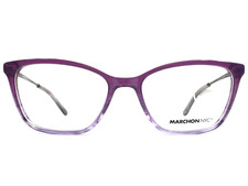Marchon NYC Eyeglasses Frames M-5017 524 Purple Gradient Cat Eye 54-17-140