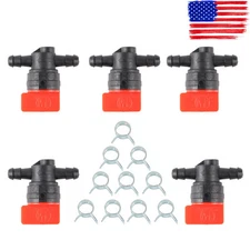 5 pc 1/4" Inline Fuel Shut Off Valve For # 494768 698183 120-212