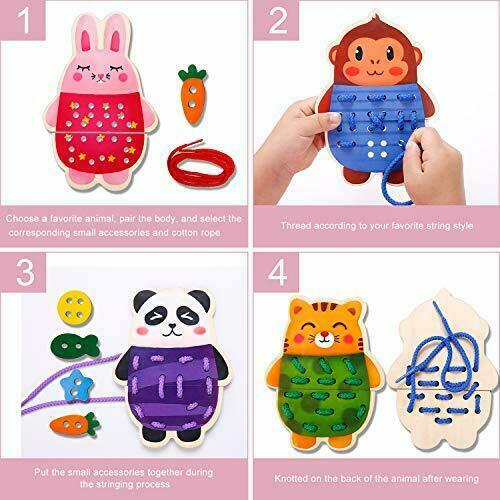 Tohibee Baby Threading Toy 5 pack ages 3+ - Picture 5 of 7