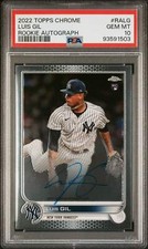 Graded 2022 Topps Chrome Luis Gil #RALG Rookie Autograph RC Baseball Card PSA 10