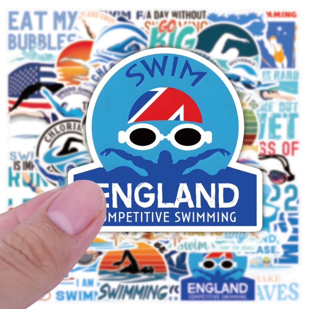 58cm Swimming Stickers Swimming Swim Stickers For Water Bottle