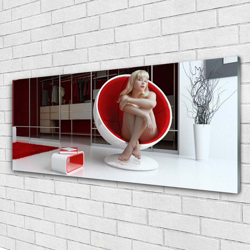 Image sur verre motif femme et paix pour créer une chambre relaxante