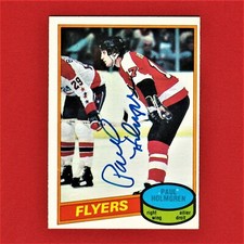 Autographed Paul Holmgren 1980 O-Pee-Chee Card 172 A3