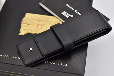 MONTBLANC Meisterstück 75th Anniversary Leather Pouch Siena Black
