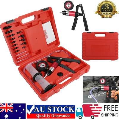 Vacuum Pressure Pump Brake Bleeder Kit Bleeding Tester Hand Held Bleed Tool Set - image 1 of 4