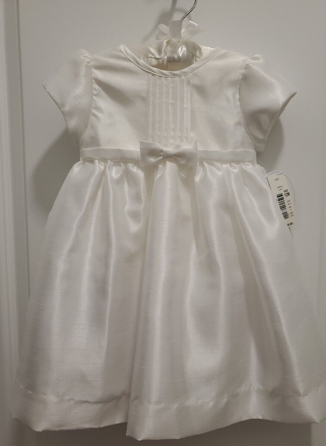 Edgehill Collection Dillards Dress sz 12 Months Ivory w lining and