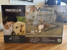 Precision Pet Products ProValu 2-Door Steel Dog Crate 36 in L MPN 4000 USED 