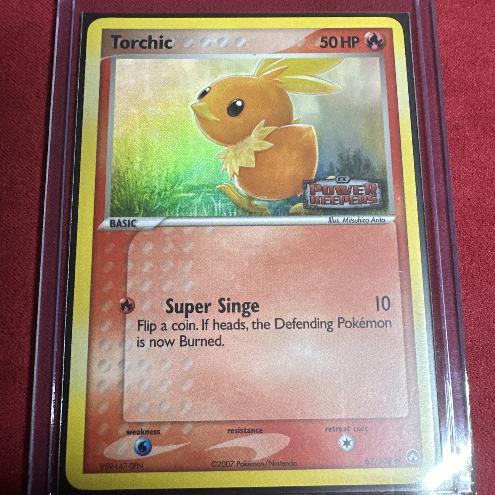 Torchic 67/108 EX Power Keepers Holo