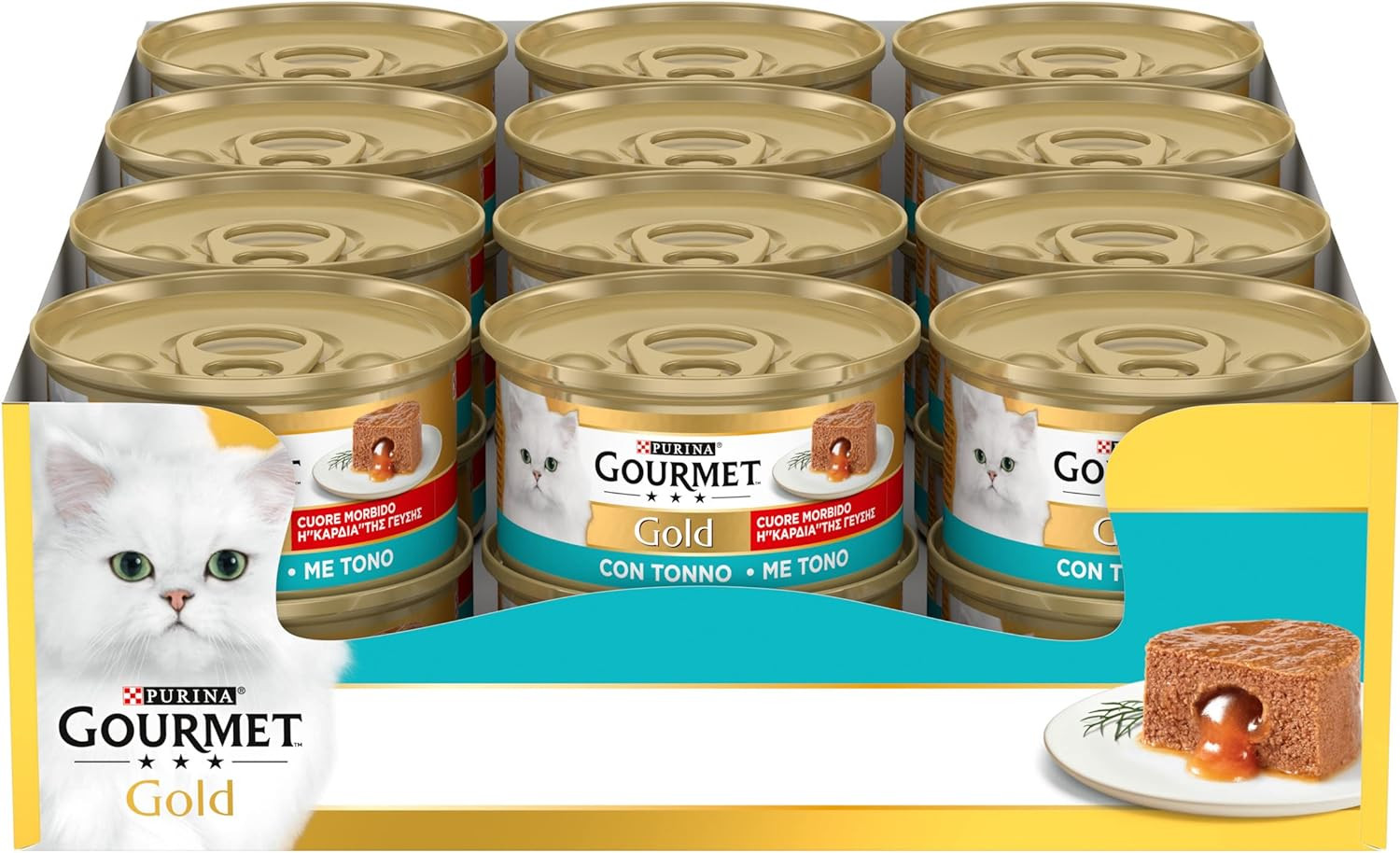 Gourmet Gold Cuore Morbido Tonno 24x85g - Cibo Umido Premium Gatti