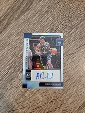 2022-23 Donruss Optic Andrew Nembhard Signature Series Silver Prizm Auto RC 