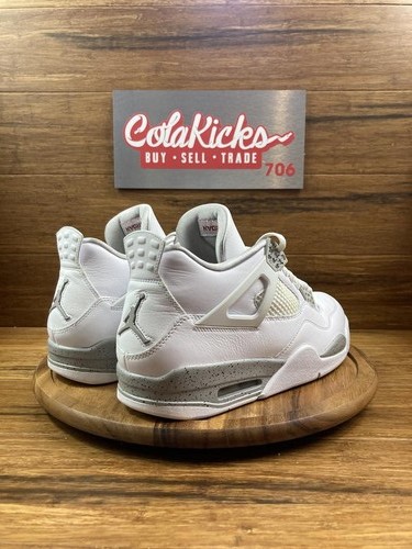 Size 11M/12.5W - Jordan 4 Retro White Oreo (2021) CT8527-100 Pre-Owned - Picture 4 of 5