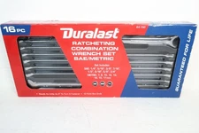 Duralast SAE & Metric Ratcheting Combination Wrench Set– 16 Piece (Model 64-150)