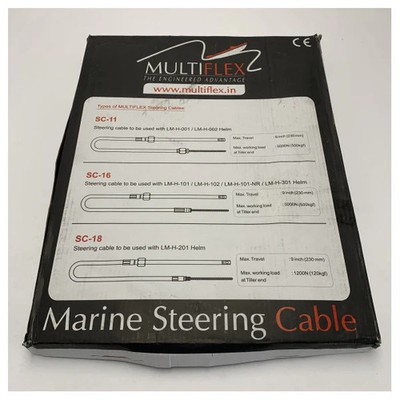 Multiflex SC-16 Steering Cable for Marine Helmet Systems - Durable Boat Steer