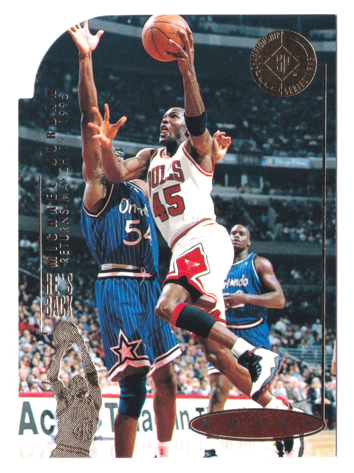 1994-95 Upper Deck SP Championship Michael Jordan #41 Die-Cut Parallel Bulls HOF
