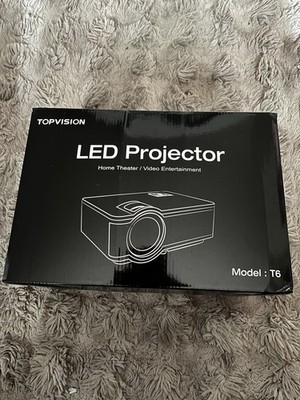 TOPVISION T6 LED Projector Home Theater Video Entertainment 110-240V New