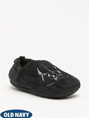 Old Navy Youth Kids Star Wars  Darth Vader Velour Slippers Size XXL (5-6) $25