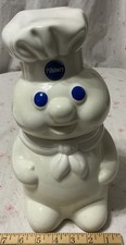 1999 Pillsbury Doughboy Ceramic Cookie Jar 12” Benjamin & Medwin Sound Works!