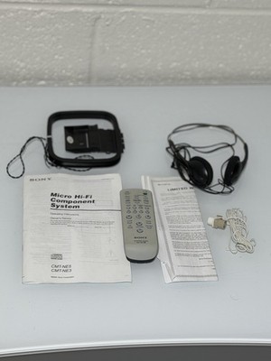 Genuine Sony RM-SC3 System Audio Remote Control Manual Head Phones Antenna