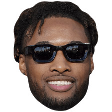 Denzel Ward (Glasses) Celebrity Mask, Flat Card Face, Fancy Dress Mask