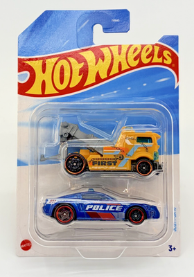 ダッジバン　POLIZIA ミニカー パトカー Hot Wheels 2026 Priority Patrol 2 / Police Mustang GT 2 Pack JLG11