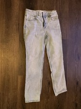 Abercrombie Kids Sz 15/16 short Regular light Wash High Rise Wide Leg Jeans