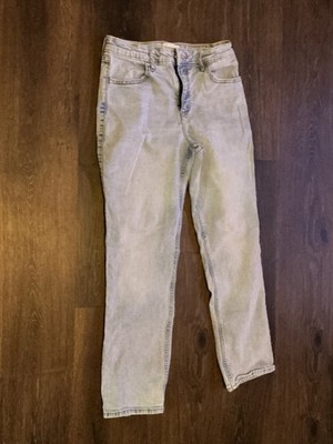 Abercrombie Kids Sz 15/16 short Regular light Wash High Rise Wide Leg Jeans