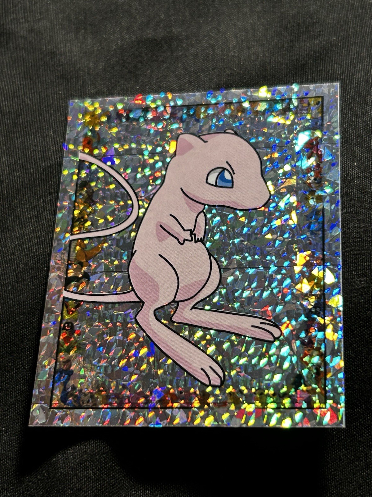1999  Merlin Nintendo Pokemon Stickers Mew S23 Special Glitter Holo NM