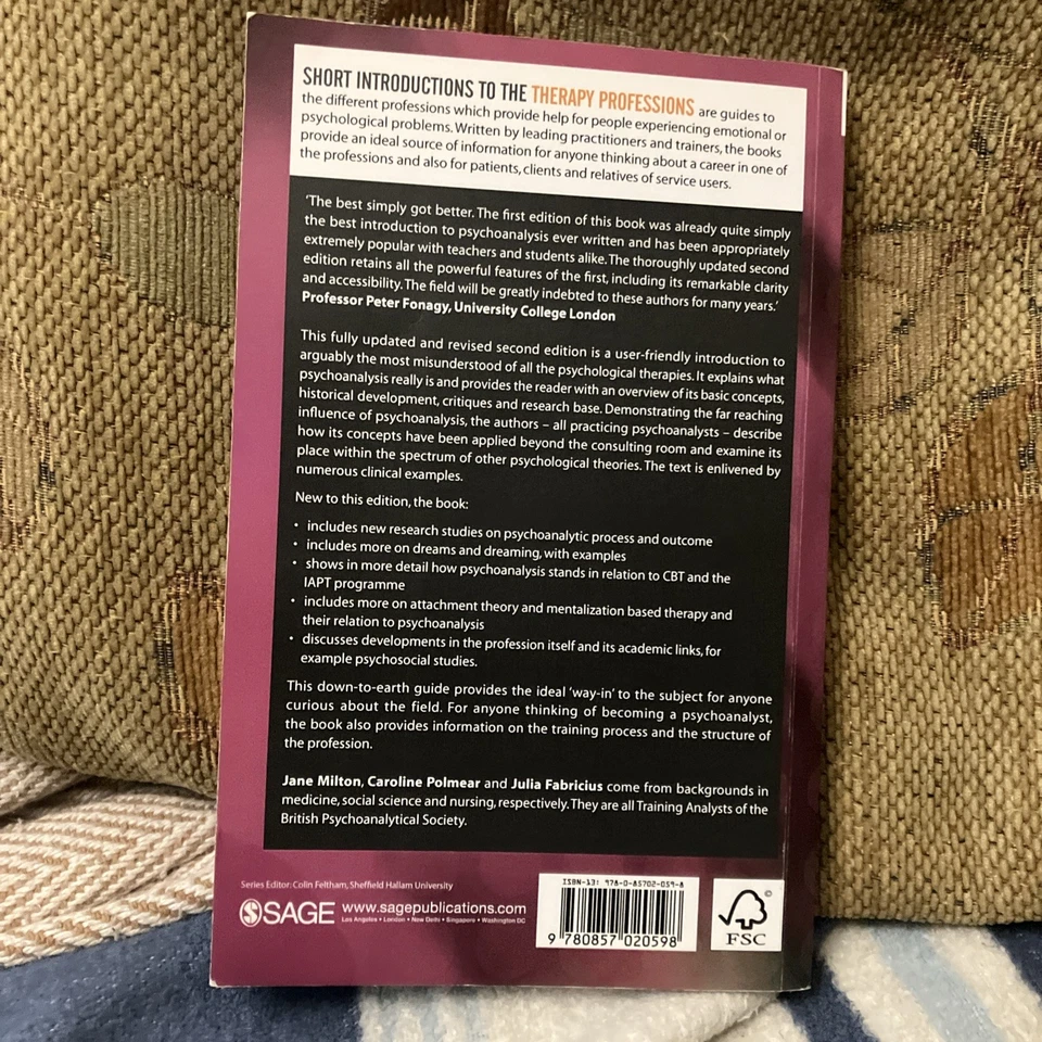 A Short Introduction to Psychoanalysis Short Introductions to the Therapy Pro... - Image 3 of 4