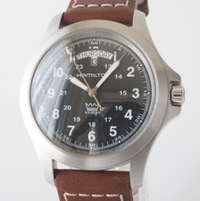 Hamilton Khaki King H644510 quarzo quadrante nero 40 mm usato