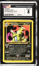 CGC 8 Tyranitar 31/75 Neo Discovery Pokemon Card