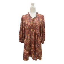 Etro Womens Floral Boho Babydoll Short Dress Size Medium Western Country Flowy