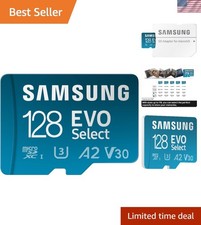 EVO Select 128GB microSDXC Memory Card with Adapter, Blue