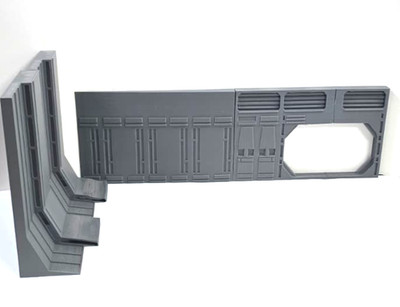 1:18 Scale Star Wars Column and Door Diorama for 4'' figurine 3D Printed