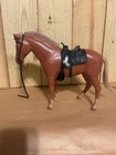 Vintage Louis Marx Johnny Jane West Toy Poncho Pancho Red Sorrel Horse w/saddle